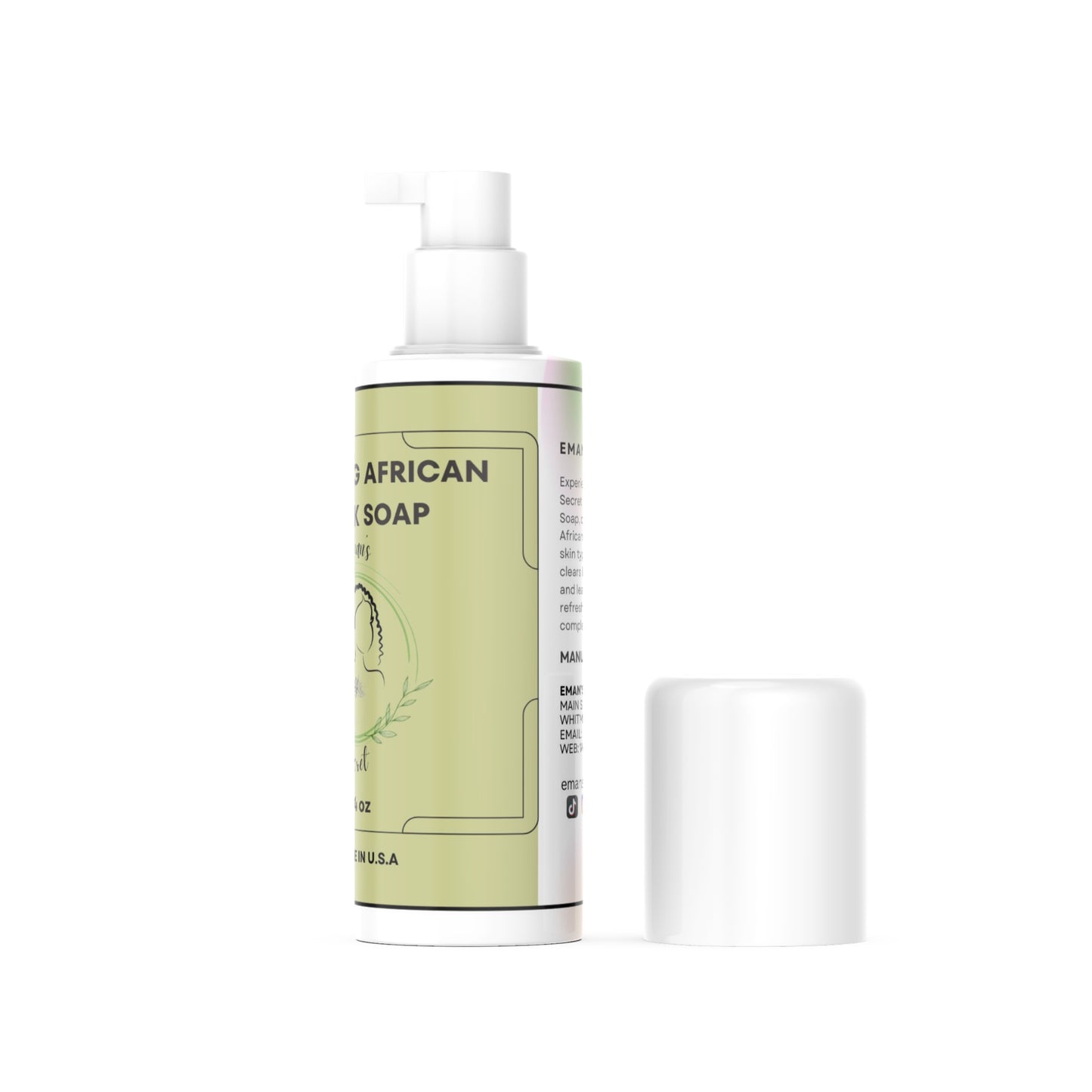 Foaming facial wash - African black soap
